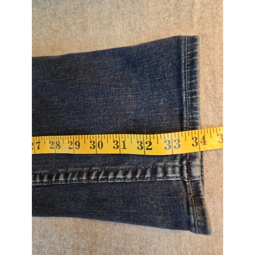 True Religion Jeans Men's 36x34 Rocco Relaxed Skinny Stretch‎ No Flap Whiskers